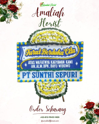 Papan Bunga Duka di Wiradesa
