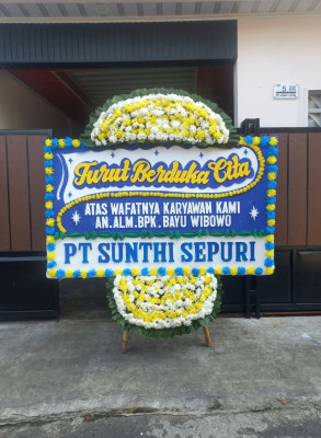 Papan Bunga Duka di Wiradesa