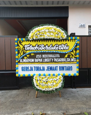 Papan Bunga Duka di Wiradesa