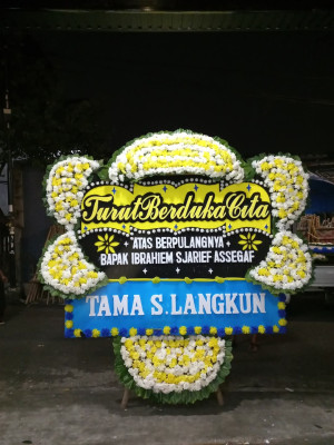 Papan Bunga Duka di Wiradesa